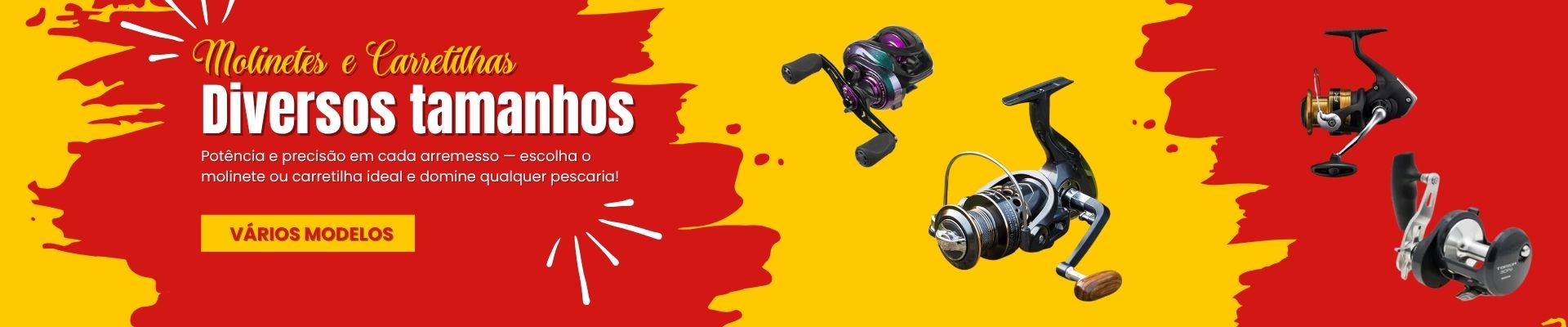 Banner da categoria Molinetes e Carretilhas